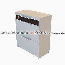 3D文件柜模型