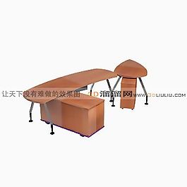3D辦公桌模型