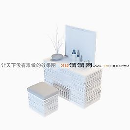 3D梳妝臺模型