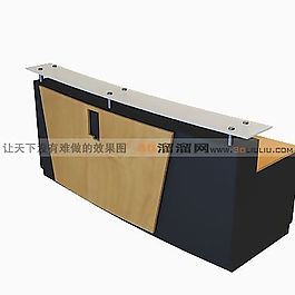 3D接待臺(tái)模型