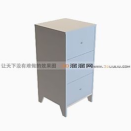 3D文件柜模型
