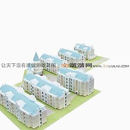 3D住宅樓模型