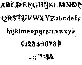 失敗的字體
