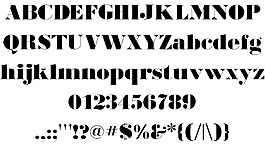 bodoniultraflf字體