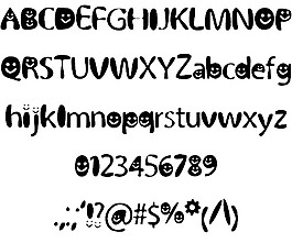 bubblysmiles字体