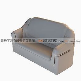 3D多人沙发模型