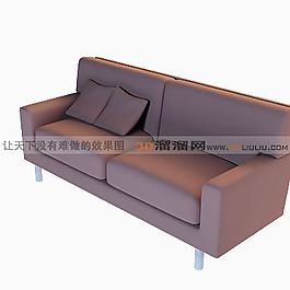 3D雙人沙發(fā)模型