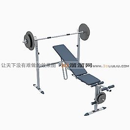 3D杠鈴模型