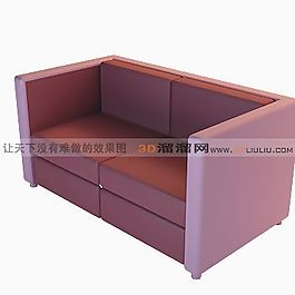3D雙人沙發(fā)模型