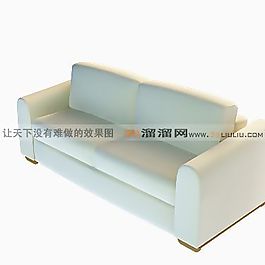 3D雙人沙發(fā)模型