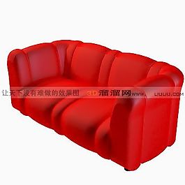 3D雙人沙發(fā)模型