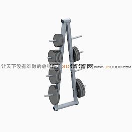 3D杠鈴模型