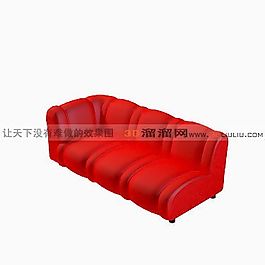 3D多人沙發(fā)模型