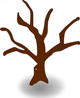 RPG地圖符號被遺棄的樹剪貼畫