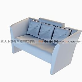 3D三人沙發(fā)模型