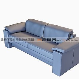 3D雙人沙發(fā)模型