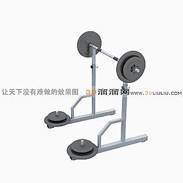 3D杠鈴模型