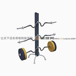 3D杠鈴模型
