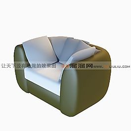 3D單人沙發(fā)模型