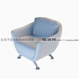3D單人沙發(fā)模型