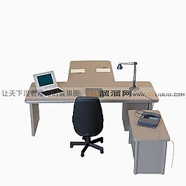 3D桌椅組合模型