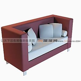 3D雙人沙發(fā)模型