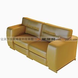 3D雙人沙發(fā)模型