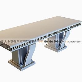 3D辦公桌模型