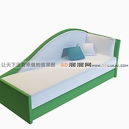 3D沙發(fā)床模型