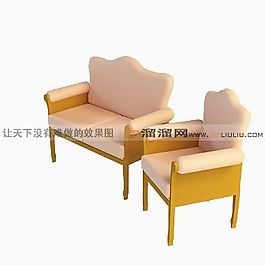 3D沙發(fā)椅模型