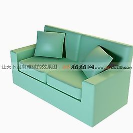 3D雙人沙發(fā)模型