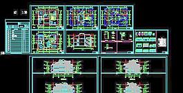 農(nóng)村自建雙拼坡屋頂小別墅設計圖（帶車庫）&nbsp;16x12