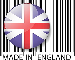在英國 條碼矢量插畫制作