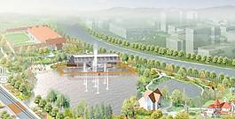 河北太陽湖公園景觀施工圖