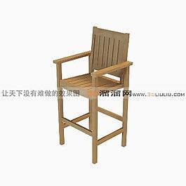 3D休閑椅模型