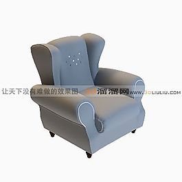 3D單人沙發(fā)模型