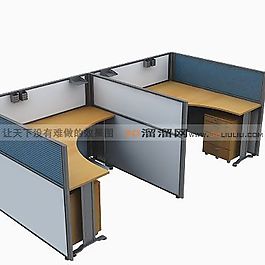 3D辦公桌模型