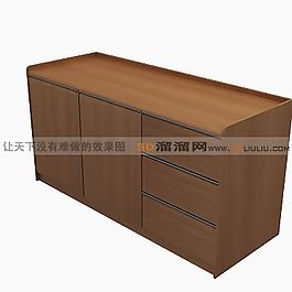 3D邊柜模型