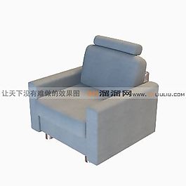3D單人沙發(fā)模型