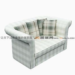 3D雙人沙發(fā)模型