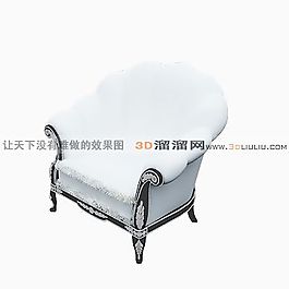 3D單人沙發(fā)模型