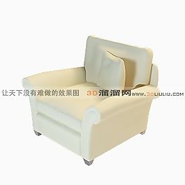 3D單人沙發(fā)模型
