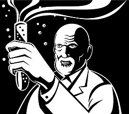 瘋狂的瘋狂科學家測試管