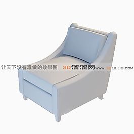 3D單人沙發(fā)模型