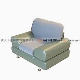 3D單人沙發(fā)模型