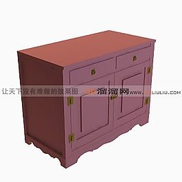 3D邊柜模型