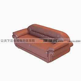 3D雙人沙發(fā)模型