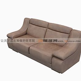 3D雙人沙發(fā)模型