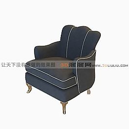 3D單人沙發(fā)模型