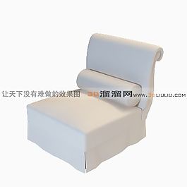 3D單人沙發(fā)模型